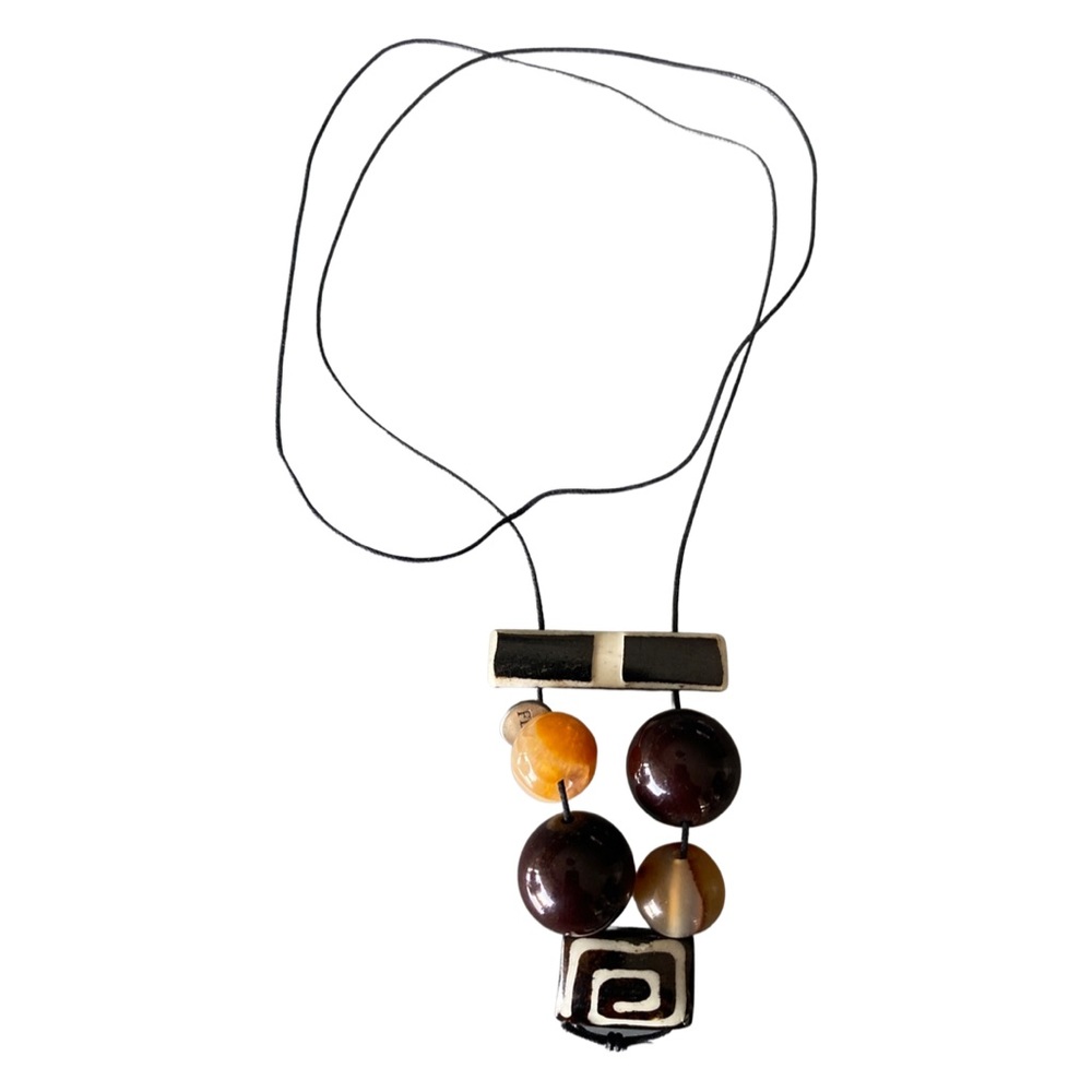 Modern Ceramic Drop Necklace
